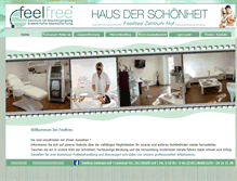 Tablet Screenshot of feelfree-hof.de